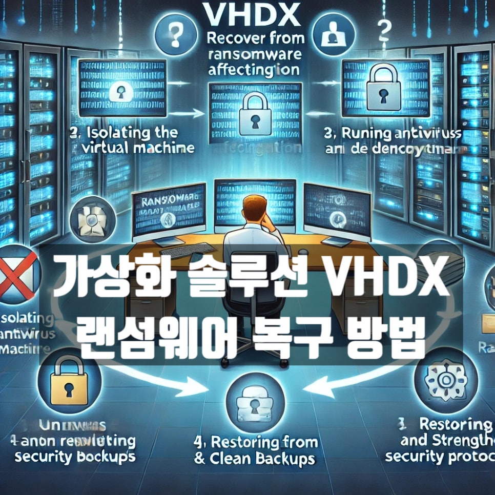 가상화 솔루션 VHDX 랜섬웨어 복구, 이제 포렌식으로 해결하세요! 복구 자료 1